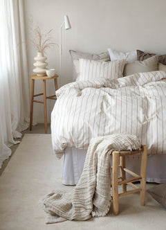 Saga påslakanset beige 2 delar