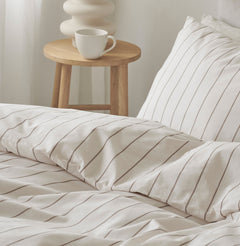 Saga påslakanset beige 2 delar