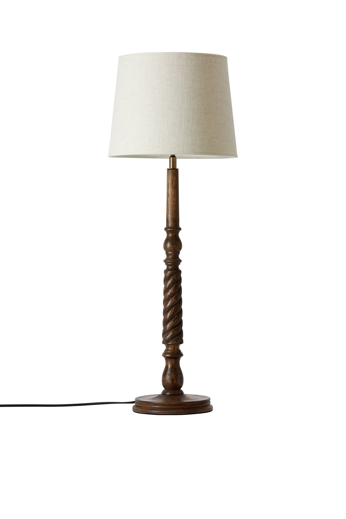 Bordslampa Qvist 414 brun 46 cm med lampskärm