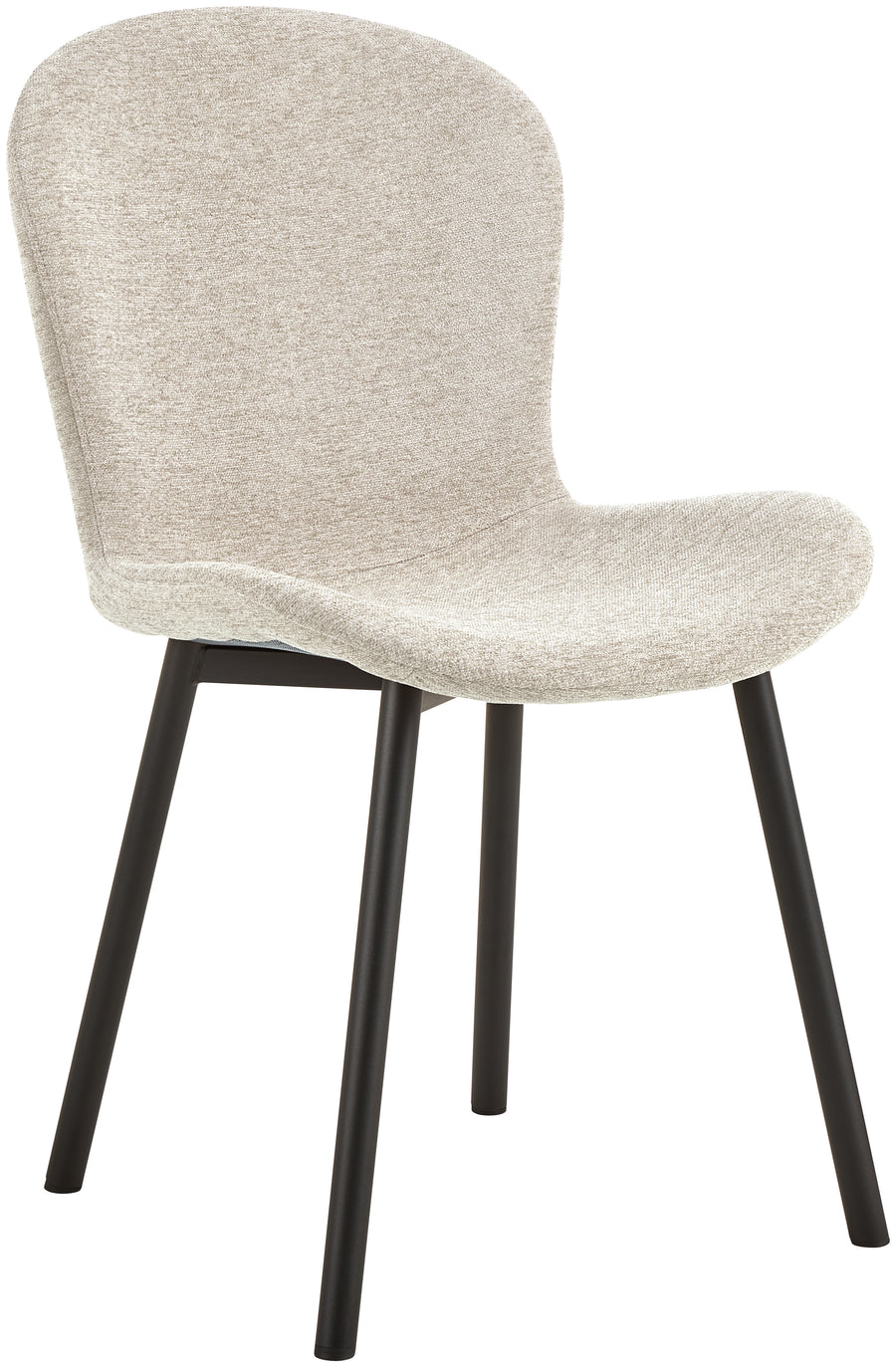 Esra stol beige/svart 2-pack