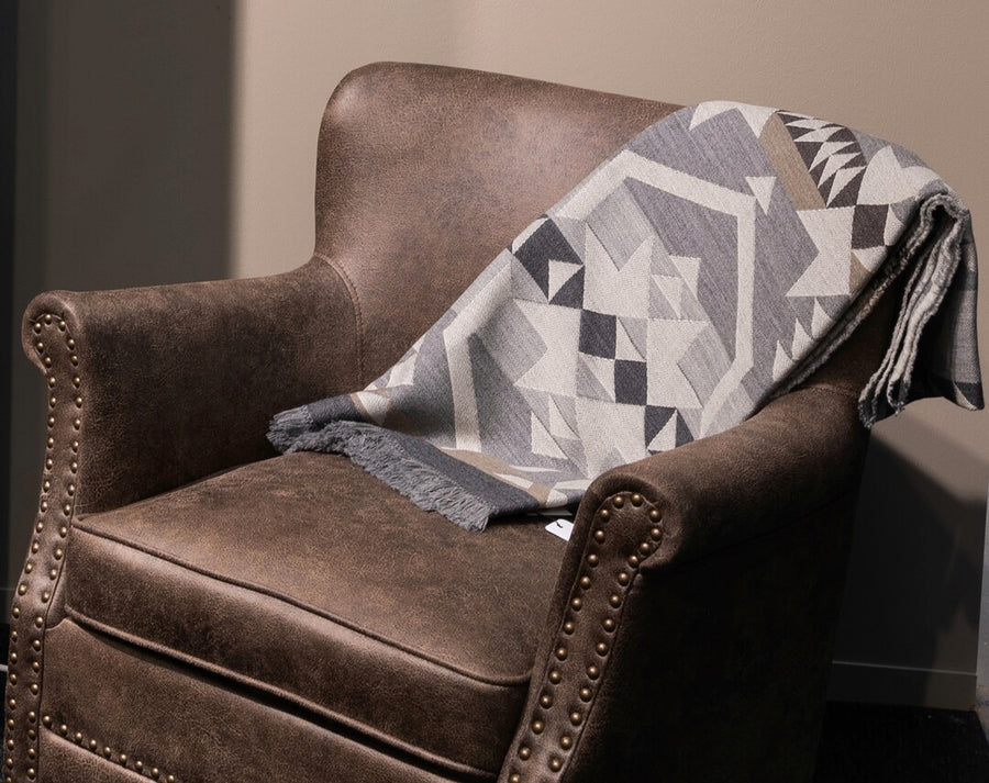 Baron fåtölj tyg brun