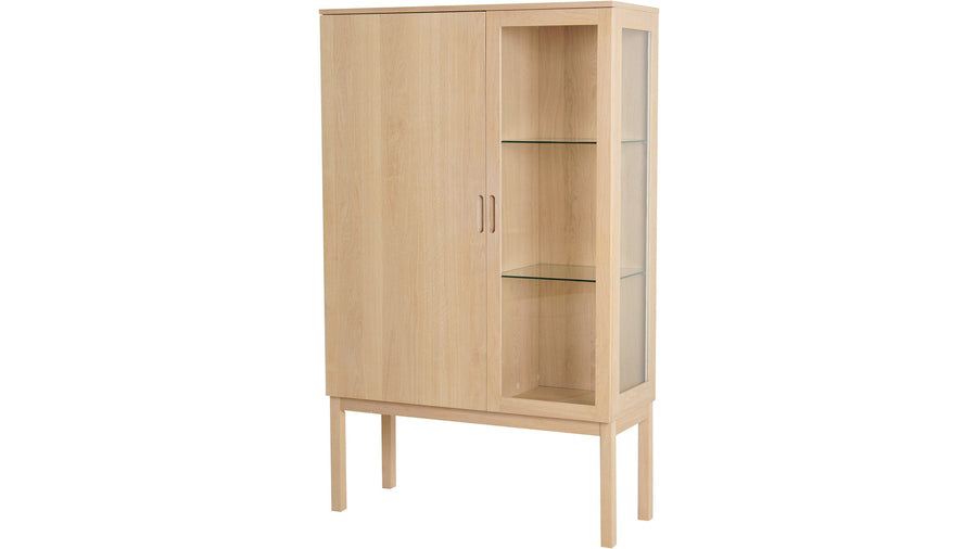 Olivia vitrin med glasdörr & belysnig