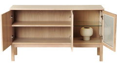 Olivia sideboard m glasdörr & belysning