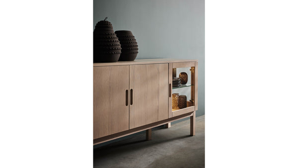 Olivia sideboard m glasdörr & belysning