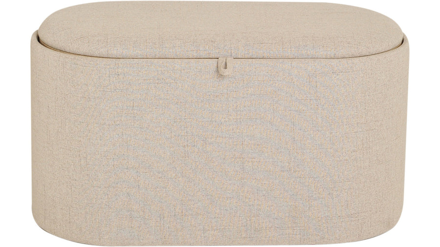 Maiko sittpuff/sidobord oval beige