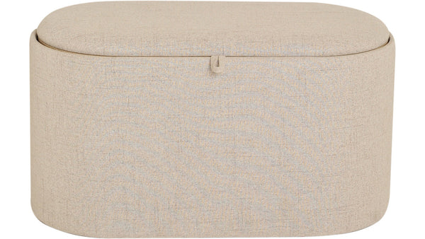 Maiko sittpuff/sidobord oval beige