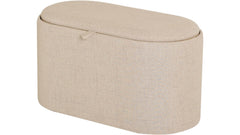 Maiko sittpuff/sidobord oval beige