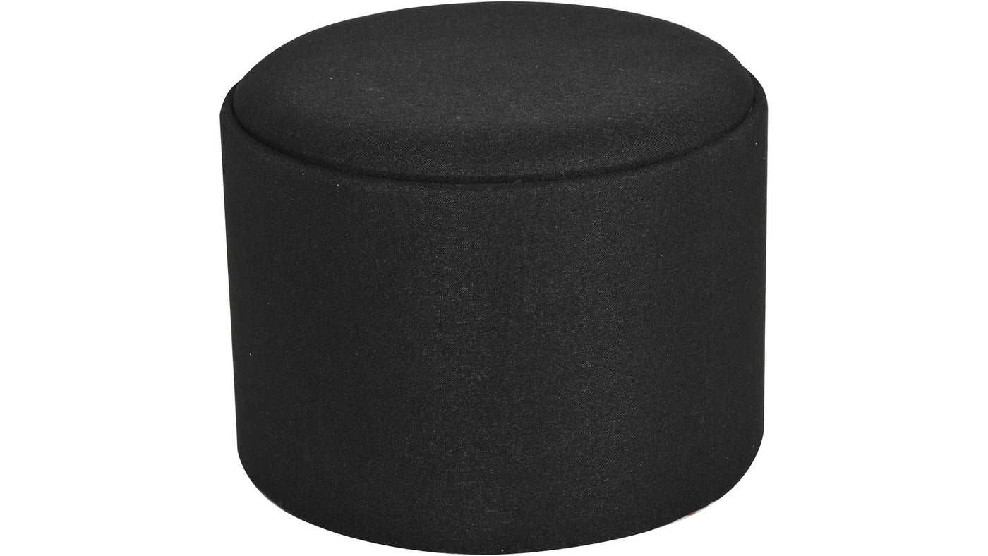 Maiko sittpuff/sidobord rund svart