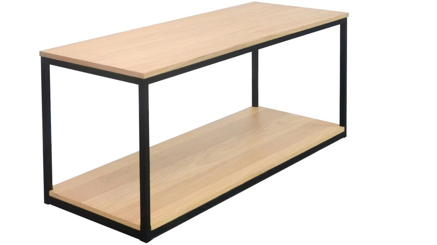 Natalie TV bänk vitpigmenterad ekfaner