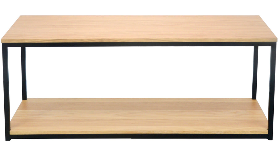 Natalie TV bänk vitpigmenterad ekfaner