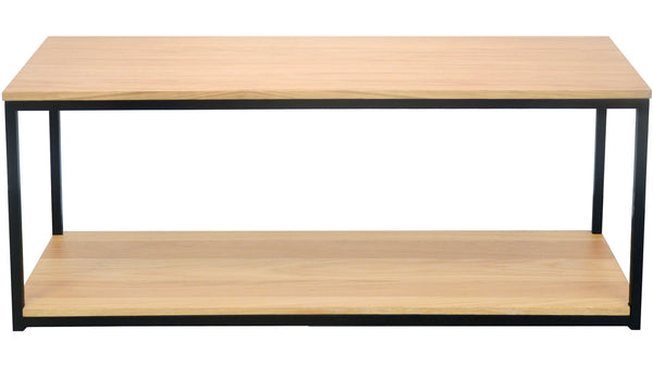 Natalie TV bänk vitpigmenterad ekfaner