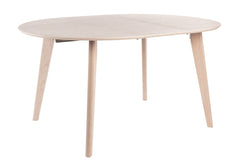Sagene matbord Ø110 vitp/lackad ekfaner