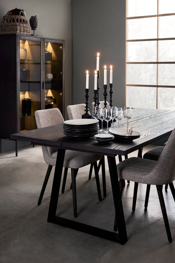 Belfort matbord 240x100 cm mörkbrun