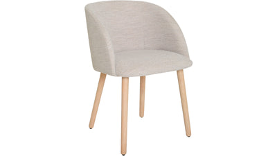 Paso matstol i beige boucletyg 2-pack