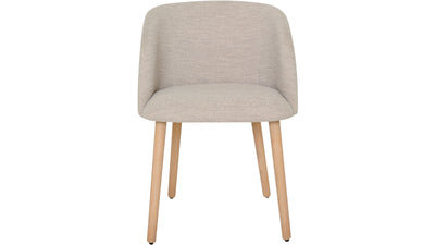 Paso matstol i beige boucletyg 2-pack