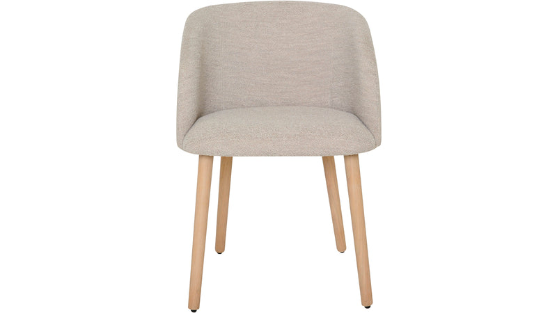 Paso matstol i beige boucletyg 2-pack
