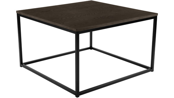 Natalie soffbord 80x80 cm mörkbrun ekfaner