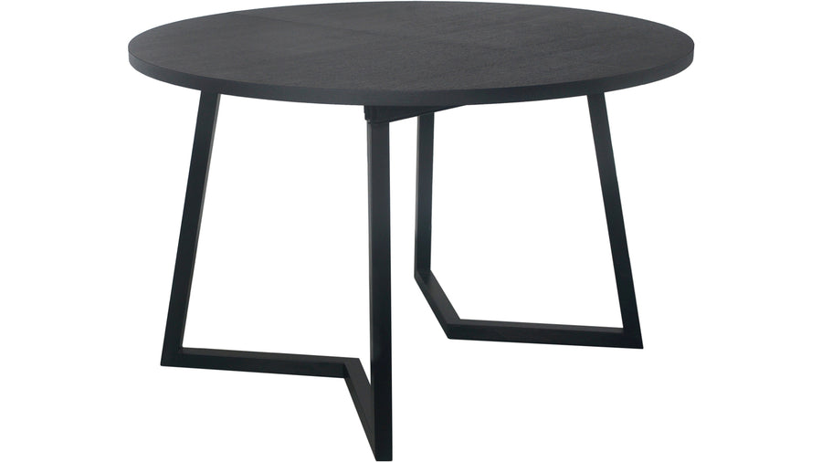 Röa matbord inkl 2  klaffar Ø120-200