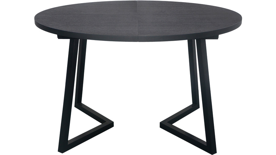 Röa matbord inkl 2  klaffar Ø120-200