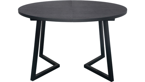 Röa matbord inkl 2  klaffar Ø120-200