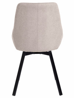 Parade matstol med snurr beige tyg 4-pack