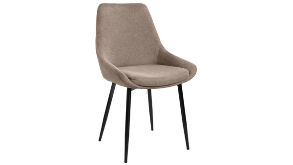 Parade matstol i brunt tyg 4-pack