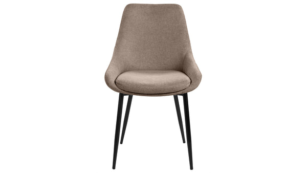 Parade matstol i brunt tyg 4-pack