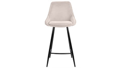 Parade barstol 4 ben beige tyg 2-pack