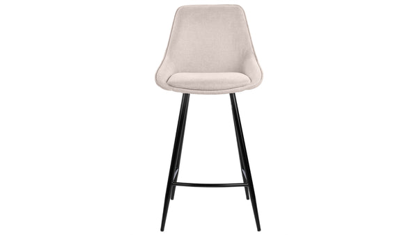 Parade barstol 4 ben i beige tyg 2-pack