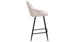 Parade barstol 4 ben beige tyg 2-pack
