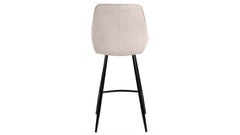 Parade barstol 4 ben beige tyg 2-pack