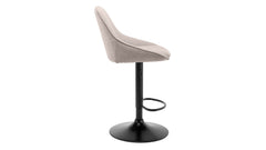 Parade barstol m gaslift beige tyg