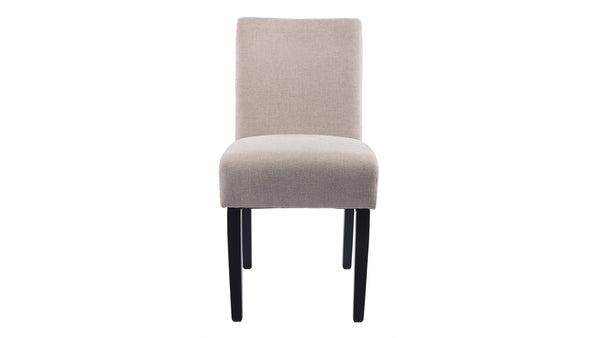 Malin matstol beige tyg 2-pack