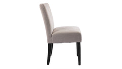 Malin matstol beige tyg 2-pack