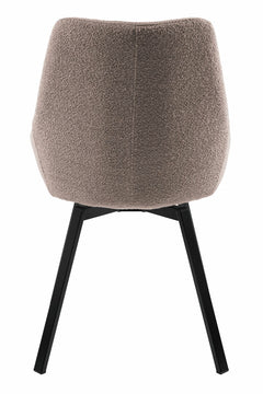 Parade matstol med snurr beige bouclétyg 4-pack