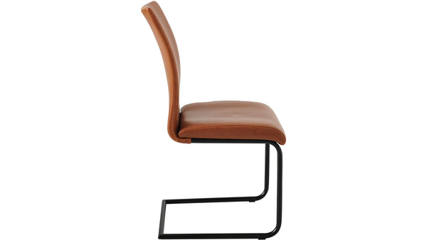 Lina matstol ljusbrun vintage PU 4-pack