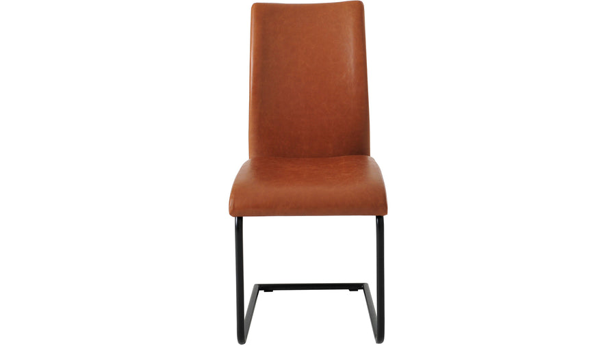 Lina matstol ljusbrun vintage PU 4-pack