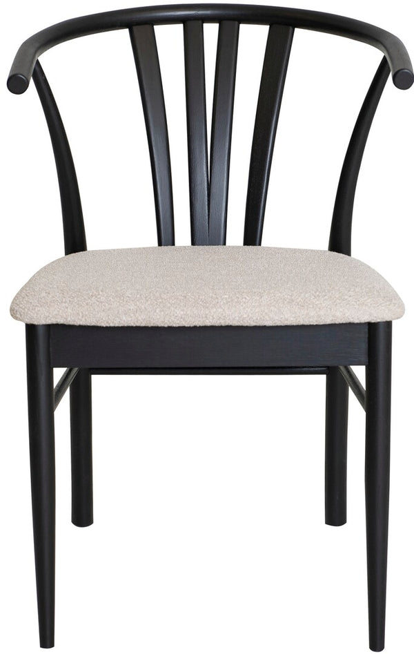 Aron matstol svartlackerad ek 2-pack