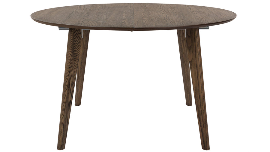 Sagene matbord Ø130 brunlackad ek