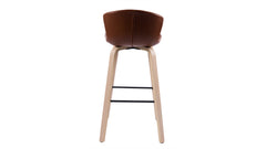 Kine barstol konstskinn brun vintage 2-pack