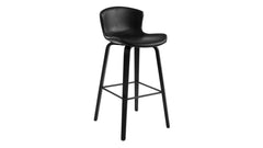 Kine barstol konstskinn svart vintage 2-pack