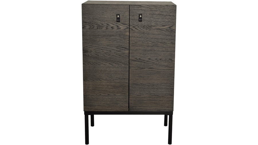 Brown skåp mörkbrun