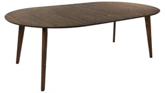 Sagene matbord Ø110 brunlackad ek