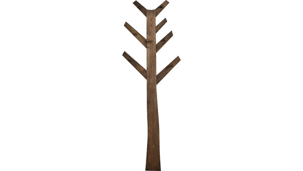 Frikk hängare för vägg, brunlackad ek