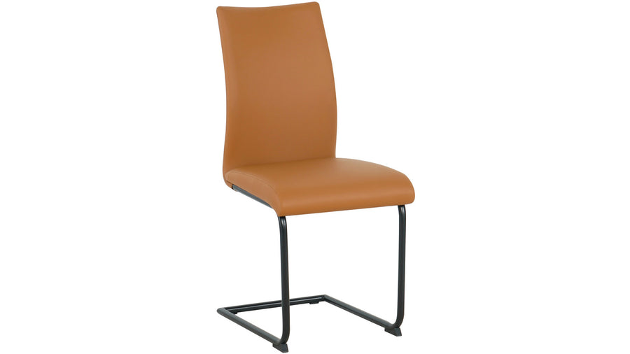 Stella matstol i brun pu 4-pack