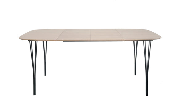 Jar matbord vitpgimenterad ek 100x100 cm