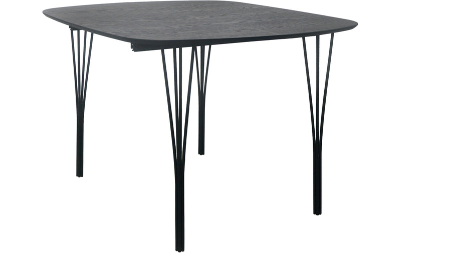 Jar matbord svart 100x100 cm