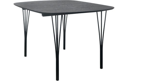 Jar matbord svart 100x100 cm