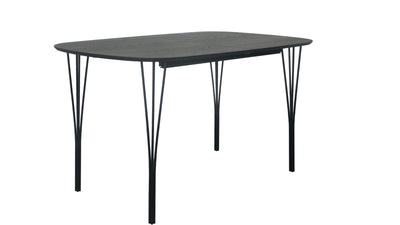 Jar matbord svart 140x80 cm