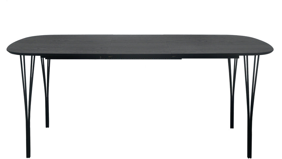 Jar matbord svart 140x80 cm